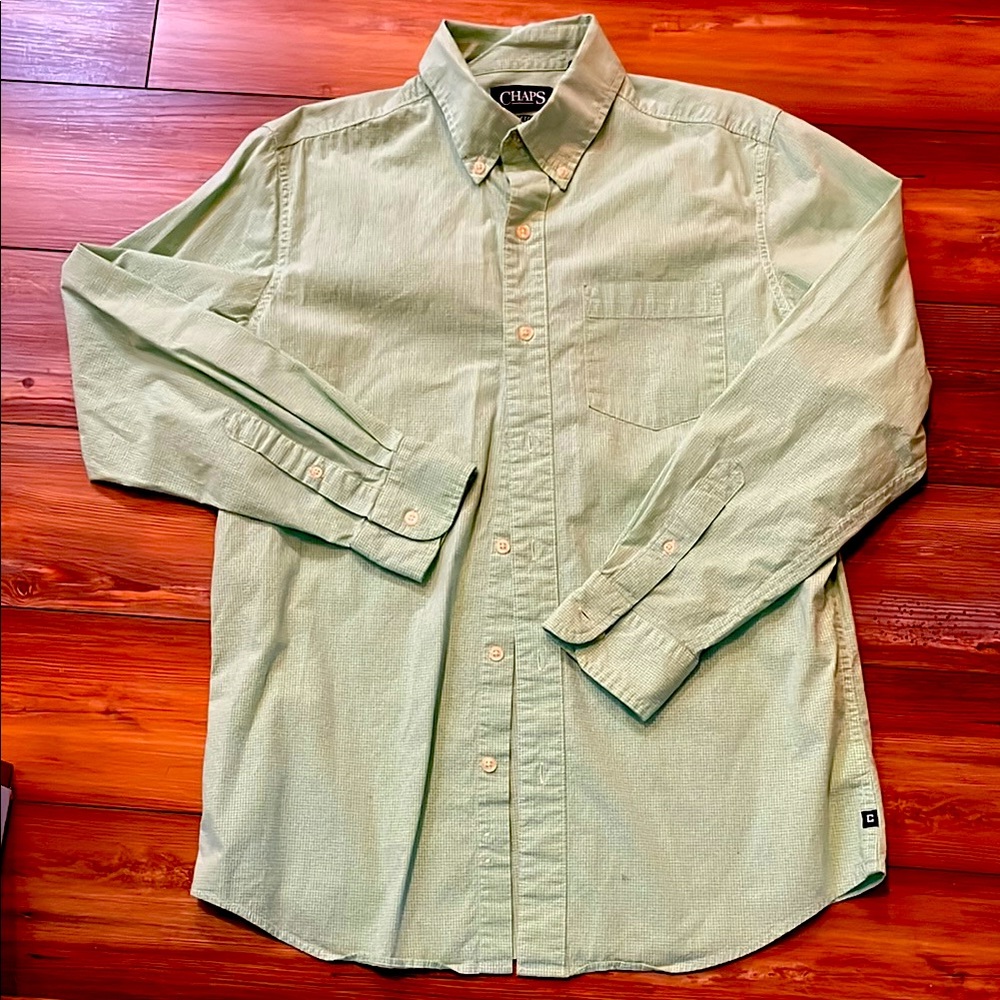 Chaps mens long sleeve dress shirt